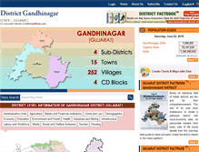 Tablet Screenshot of districtgandhinagar.com